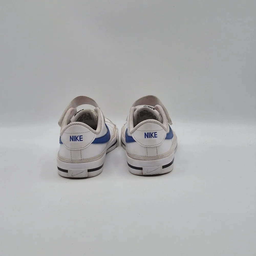 Nike Shoes Youth Size 2.5Y‎ White Blue Hook & Loop Casual Sneakers DA5381-101